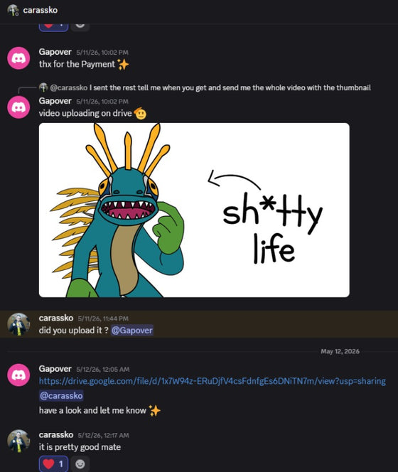 Customer review screenshot